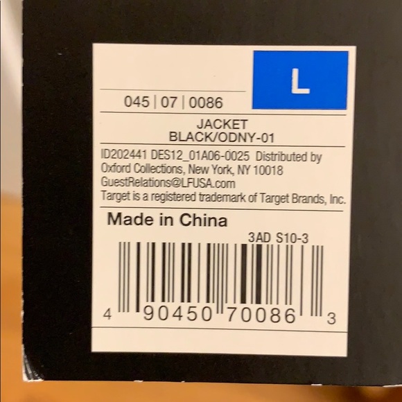 Men’s L Odin NY by Target Black Blazer Jacket NWT - Picture 3 of 8